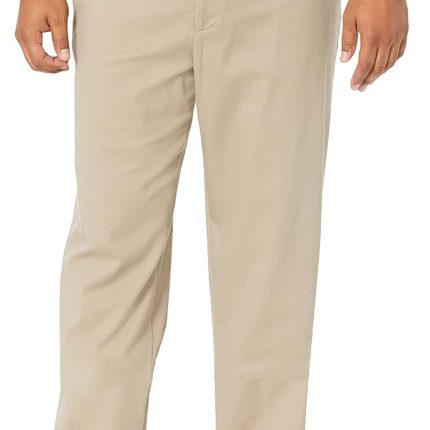 Men's Classic Fit Easy Khaki Pants (Regular and Big & Tall)